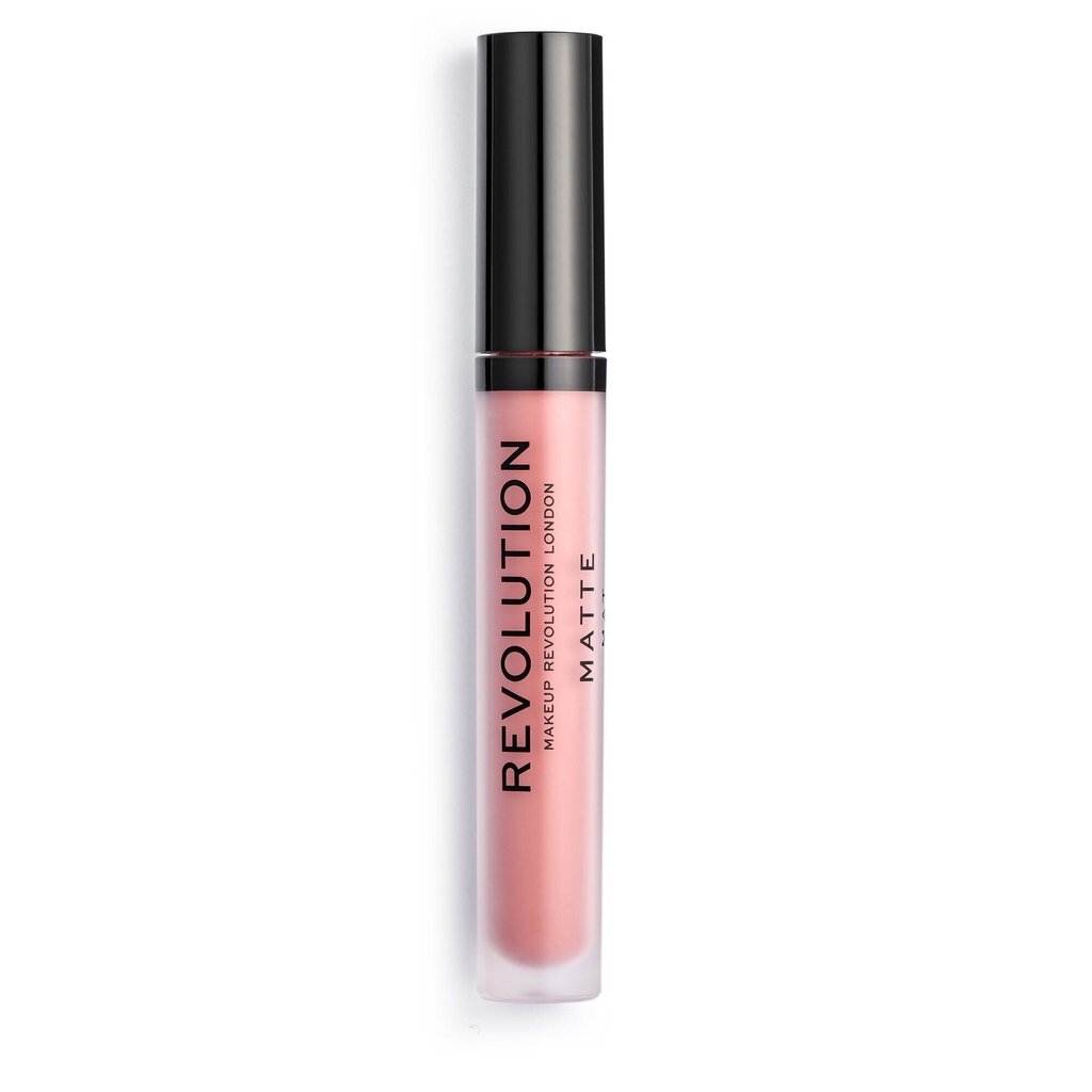 Matt, vedel huulepulk Makeup Revolution London Matte 3 ml, 112 Ballerina hind ja info | Huulepulgad, -läiked, -palsamid, vaseliin | kaup24.ee