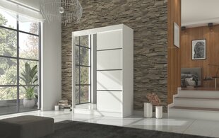 Riidekapp Adrk Furniture Gilton 150 cm, valge hind ja info | Kapid | kaup24.ee