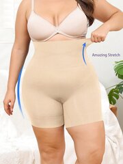 Plus High Waist Control Shapewear lühikesed püksid·Aprikoos·2XL цена и информация | Нижнее корректирующее белье | kaup24.ee