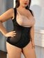 Suures suuruses naiste vöökohaga Cincher Body Shaper Body·Must·4XL hind ja info | Vormiv pesu | kaup24.ee