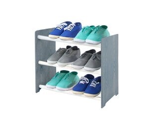 Полка для обуви RBS345, серая/белая цена и информация | Полки для обуви, банкетки | kaup24.ee