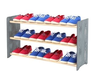 Полка для обуви RBS390, серая/белая цена и информация | Полки для обуви, банкетки | kaup24.ee
