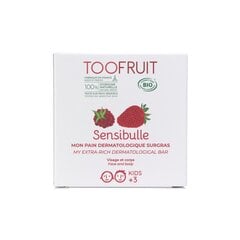 TOOFRUIT Sensibulle orgaaniline seebivaba seep lastele keha- ja näopesuks vaarika-maasika lõhnaga, 85 gr цена и информация | Шампуни | kaup24.ee