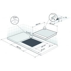 DE DIETRICH DPE4620XF цена и информация | Варочные поверхности | kaup24.ee