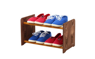 Полка для обуви RBS245, темно-коричневая / коричневая цена и информация | Полки для обуви, банкетки | kaup24.ee