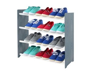 Полка для обуви RBS465, серая / белая цена и информация | Полки для обуви, банкетки | kaup24.ee