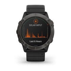 Garmin fenix® 6X Pro Solar Titanium Carbon Gray DLC/Black цена и информация | Смарт-часы (smartwatch) | kaup24.ee