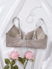 Suures suuruses naiste pitsist lapiline bralette alustraadiga·Khaki·95D цена и информация | Нательные женские майки | kaup24.ee