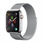 Devia Elegant Series Milanese Loop sobib Apple Watch(44mm), Hõbedane hind ja info | Nutikellade ja nutivõrude tarvikud | kaup24.ee