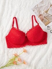 Pluss lilleline pits alustraat Bra·Red·95C цена и информация | Нательные женские майки | kaup24.ee