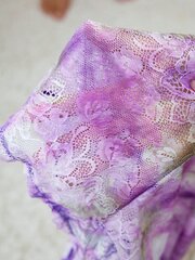 Pluss Floral Lace Scallop Trim pesukomplekt·Lilla·1XL цена и информация | Нательные женские майки | kaup24.ee