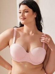 Wingslove naiste suures suuruses traadiga push-up olkaimeta rinnahoidja·Baby Pink·95E цена и информация | Нательные женские майки | kaup24.ee