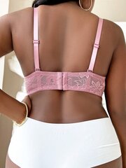 Pluss lilleline pitsbow eesmine alustraat Bra·Dusty Pink·95E цена и информация | Нательные женские майки | kaup24.ee