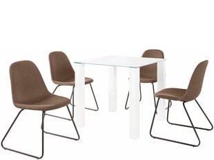 Комплект мебели для столовой Notio Living Dante 80/Colombo, коричневого цвета цена и информация | Комплекты мебели для столовой | kaup24.ee