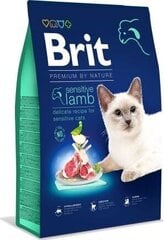 Brit Dry Premium Sensitive lambaliha ja riisiga, 8kg hind ja info | Kuivtoit kassidele | kaup24.ee