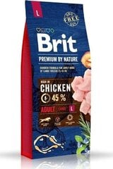 Brit Premium By Nature kanaga, 3kg hind ja info | Kuivtoit koertele | kaup24.ee