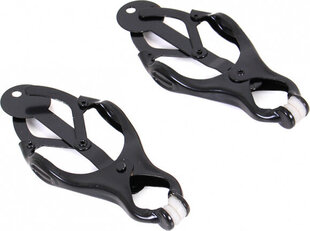 Nibuklambrid Kiotos Steel Budget Clover Nipple Clamp, must hind ja info | BDSM ja fetish | kaup24.ee