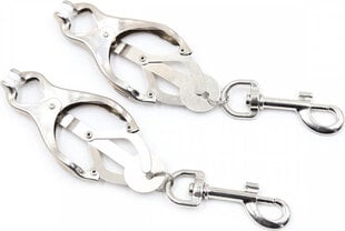 Kiotos Steel Clover Nipple Clamps with Snap Hook цена и информация | БДСМ и фетиш | kaup24.ee