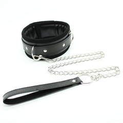 Perfect Lover Padded Collar with Leash Black цена и информация | БДСМ и фетиш | kaup24.ee