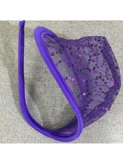 Meeste seksikas leopardimustriga G-String/Stringid, U-kumer kott, hingav kerge, madala kõrgusega aluspesu kinkekarbiga·lilla·M цена и информация | Мужские носки | kaup24.ee