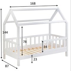 Kровать домик Mickey 80х160 см,без ящиков цена и информация | Детские кровати | kaup24.ee