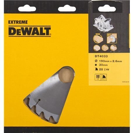 Lõikeketas Dewalt 190x30mm (DT4033-QZ) hind ja info | Aiatööriistade lisatarvikud | kaup24.ee