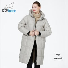 (46-G202)ICEbear 2024 talve naiste moodne mantel kapuutsiga, soe ja tuulekindel Parka lukuga lahtised naistejoped GWD22558I цена и информация | Женские пальто | kaup24.ee