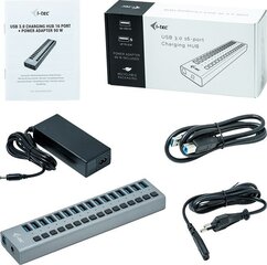 USB-jaotur i-Tec U3CHARGEHUB16 цена и информация | Адаптеры и USB-hub | kaup24.ee