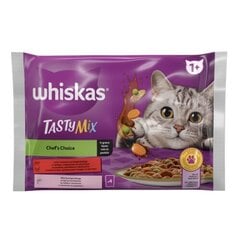 Whiskas Tasty Mix для кошек, набор мясо и рыба с овощами, 4х85 г х 13 шт. цена и информация | Кошачьи консервы | kaup24.ee