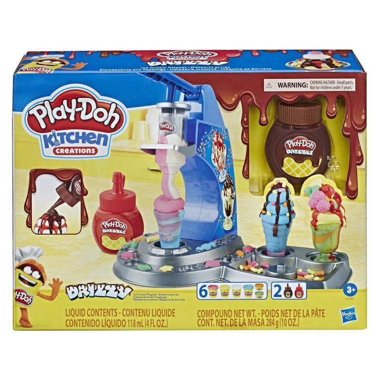 HASBRO PLAY-DOH Drizzy Jäätise mängukomplekt цена и информация | Arendavad mänguasjad | kaup24.ee