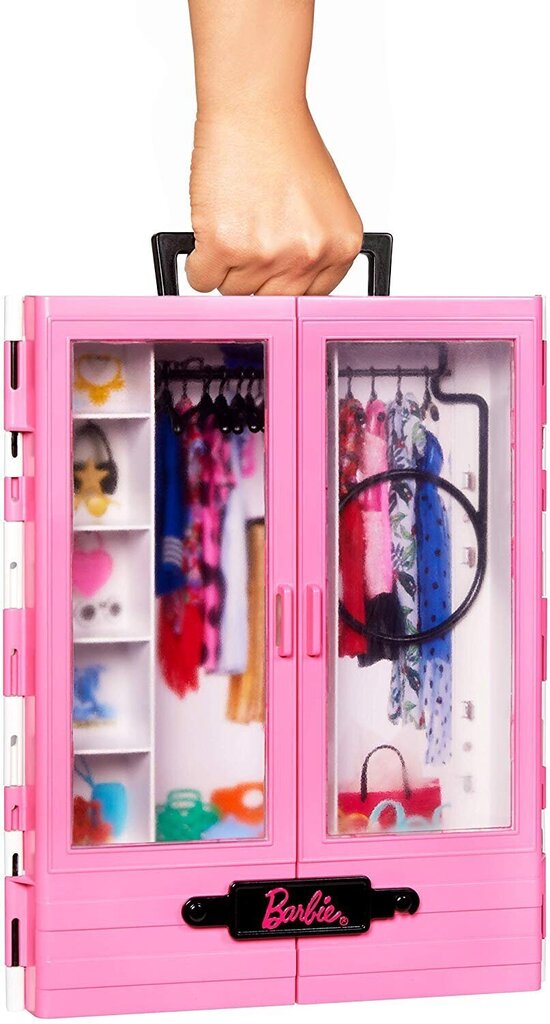 Nukk Barbie kaasaskantav riidekapp Mattel, GBK11 цена и информация | Tüdrukute mänguasjad | kaup24.ee