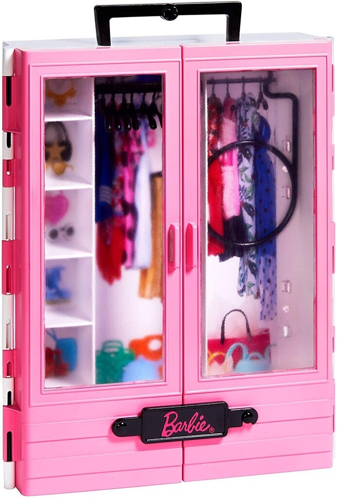 Nukk Barbie kaasaskantav riidekapp Mattel, GBK11 цена и информация | Tüdrukute mänguasjad | kaup24.ee