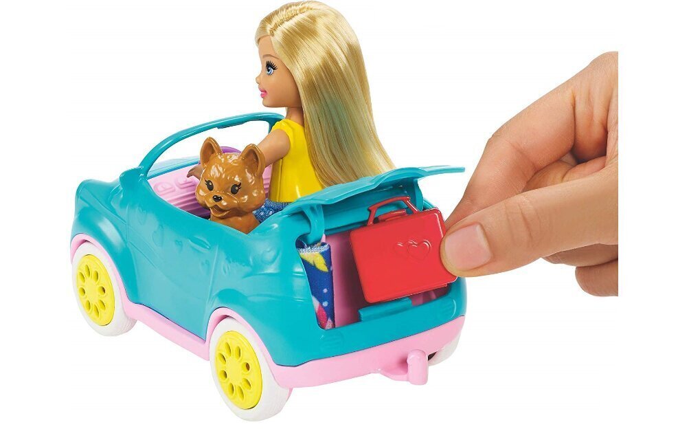 Nukk Čelsi semu ja matkaautoga Barbie, FXG90 цена и информация | Tüdrukute mänguasjad | kaup24.ee