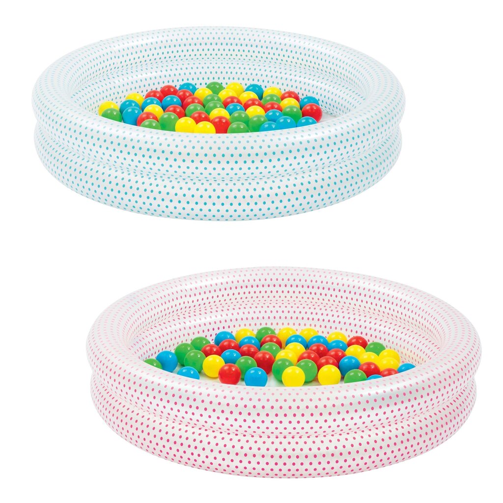 Täispuhutav bassein Bestway Ball Pit Play, 91x20 cm, pallidega hind ja info | Basseinid | kaup24.ee