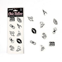 Наклейки на тело Secret Play Temporary Tattoos Candy Collection, 10 шт., черный цена и информация | БДСМ и фетиш | kaup24.ee