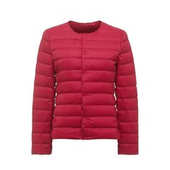 (4xL-Big Red) Naiste kevadjope 2024, uustulnuk Korea Slim Fit, sooja laineriga sulemantel Ultrakerge kraeta naiste 90% valge pardi suleparka hind ja info | Naiste mantlid | kaup24.ee