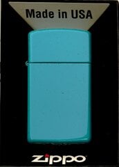 Набор ZIPPO Зажигалка FLAT TURQUOISE SLIM Подарочный набор No4 цена и информация | Зажигалки и аксессуары | kaup24.ee