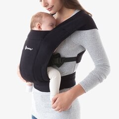 Kandekott ERGObaby Embrace, Pure Black hind ja info | Kõhukotid | kaup24.ee