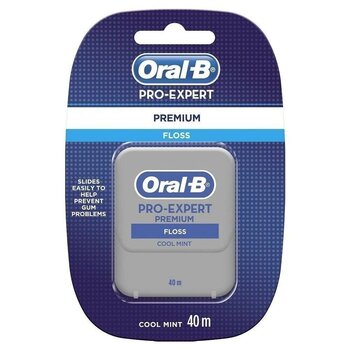 Зубная нить Oral-B Pro-Expert Premium Floss Cool Mint 40 м цена и информация | Для ухода за зубами | kaup24.ee