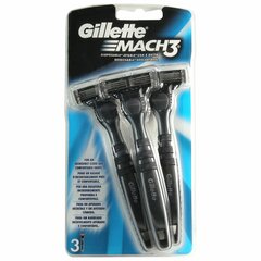 Ühekordsed raseerijad Gillette Mach 3 Softness and Throw 3 tk цена и информация | Косметика и средства для бритья | kaup24.ee