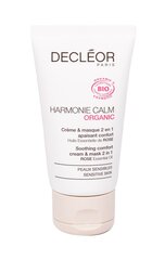 Успокаивающий крем-маска для лица Decleor Organic Harmonie Calm Sooth 2-in-1 50 мл цена и информация | Кремы для лица | kaup24.ee