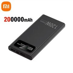 Xiaomi 200000mAh 120W Power Bank. Супер быстрая зарядка аккумулятора. Высокая емкость, цифровой дисплей. Power Bank для iPhone. цена и информация | Зарядные устройства Power bank | kaup24.ee