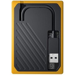 Sandisk SSD My Passport Go, 500 GB, Must/Oranž hind ja info | Välised kõvakettad (SSD, HDD) | kaup24.ee