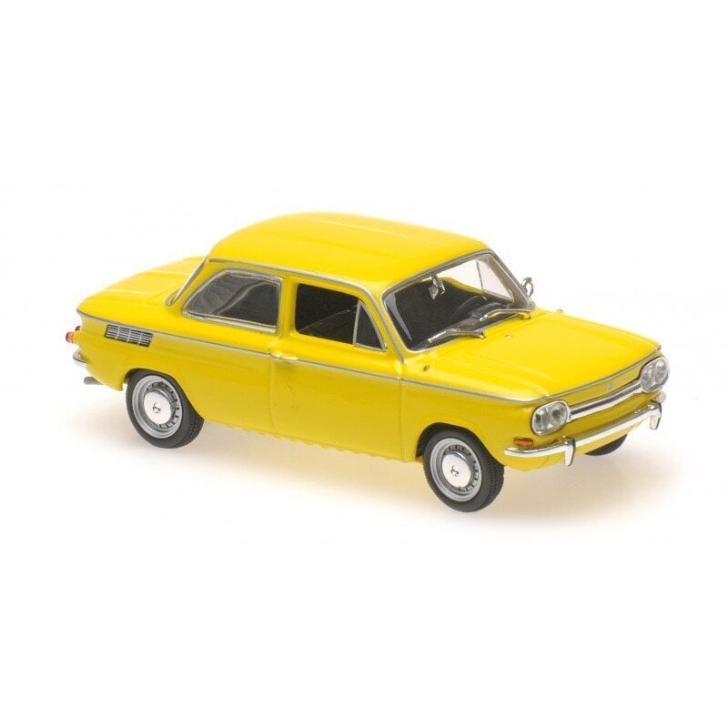 NSU TT 1967 Yellow Car Model Maxichamps 1:43 цена и информация | Mudelautode kollektsioneerimine | kaup24.ee