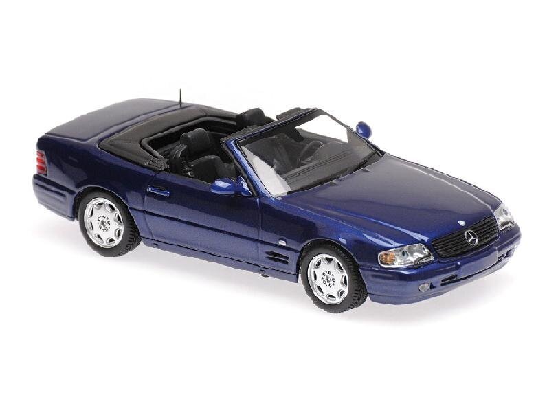 MERCEDES-BENZ SL - 1999 - BLUE METALLIC Car Model Maxichamps 1:43 hind ja info | Mudelautode kollektsioneerimine | kaup24.ee