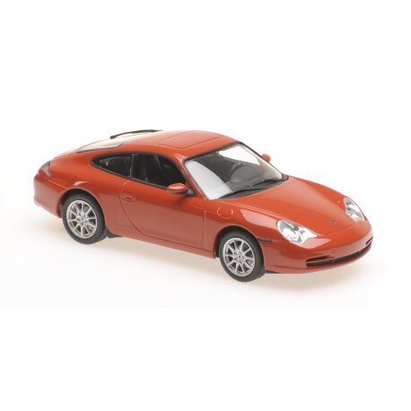PORSCHE 911 COUPÉ – 2001 – ORANGE RED METALLIC Car Model Maxichamps 1:43 цена и информация | Mudelautode kollektsioneerimine | kaup24.ee