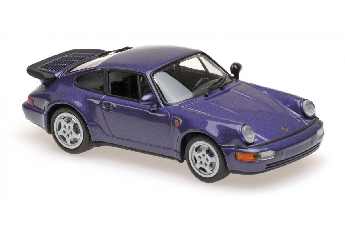 PORSCHE 911 TURBO-1990-PURPLE MET Car Model Maxichamps 1:43 hind ja info | Mudelautode kollektsioneerimine | kaup24.ee