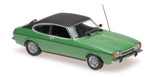 Ford Capri II 1974 Green Metallic Car Model Maxichamps 1:43 hind ja info | Mudelautode kollektsioneerimine | kaup24.ee