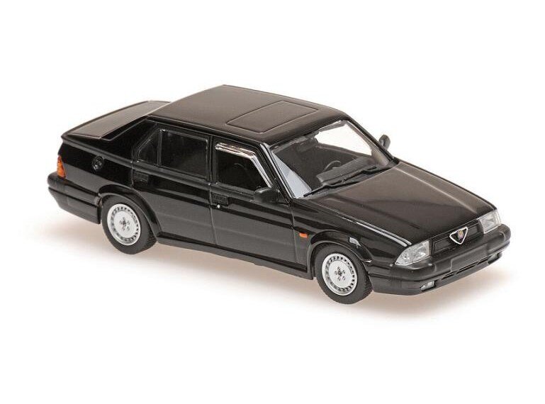 ALFA ROMEO 75 V6 AMERICA - 1987 - BLACK Car Model Maxichamps 1:43 цена и информация | Mudelautode kollektsioneerimine | kaup24.ee