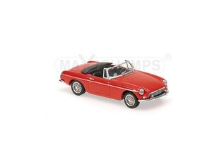 Модель машины MGB CABRIOLET - 1962 -Red Car Model Maxichamps 1:43  цена и информация | Коллекционные модели автомобилей | kaup24.ee